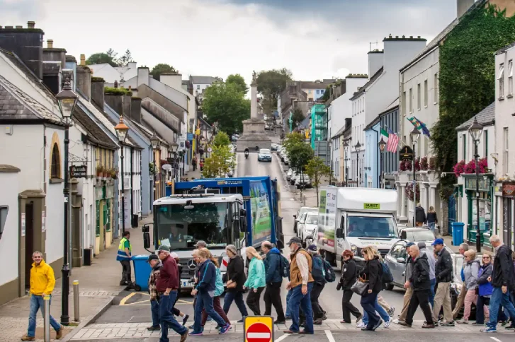 Corporate team enjoying Westport walking tour